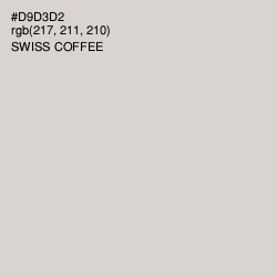 #D9D3D2 - Swiss Coffee Color Image